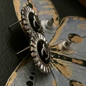 CHANEL Button Earrings